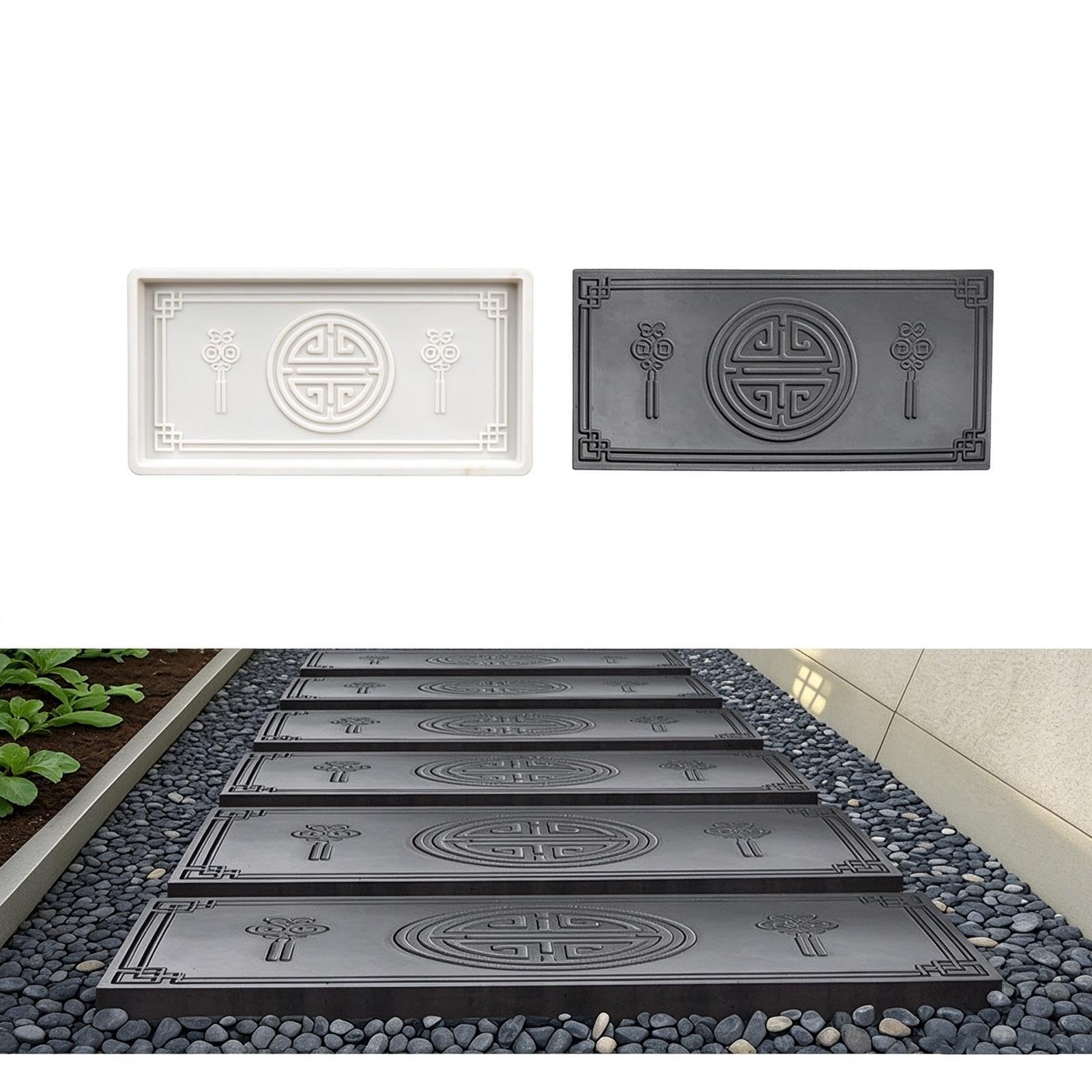 Molduras de piedra, moldes de hormigón para pavimentación