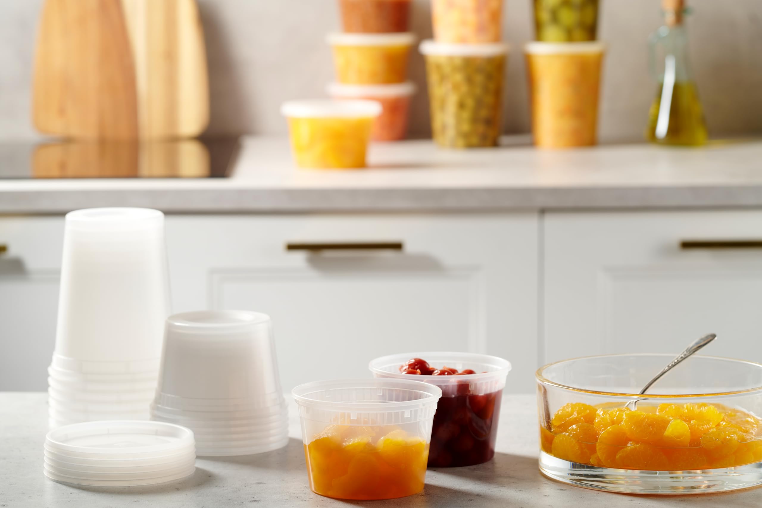 Acheter Lot De 48 Boîtes Conservation Alimentaire Avec Couvercles (3 Tailles 20, 40 Et 947,2 G) Récipients à Soupe Hermétiques Passent Au Micro Ondes, Congélateur ? Comparer Chez