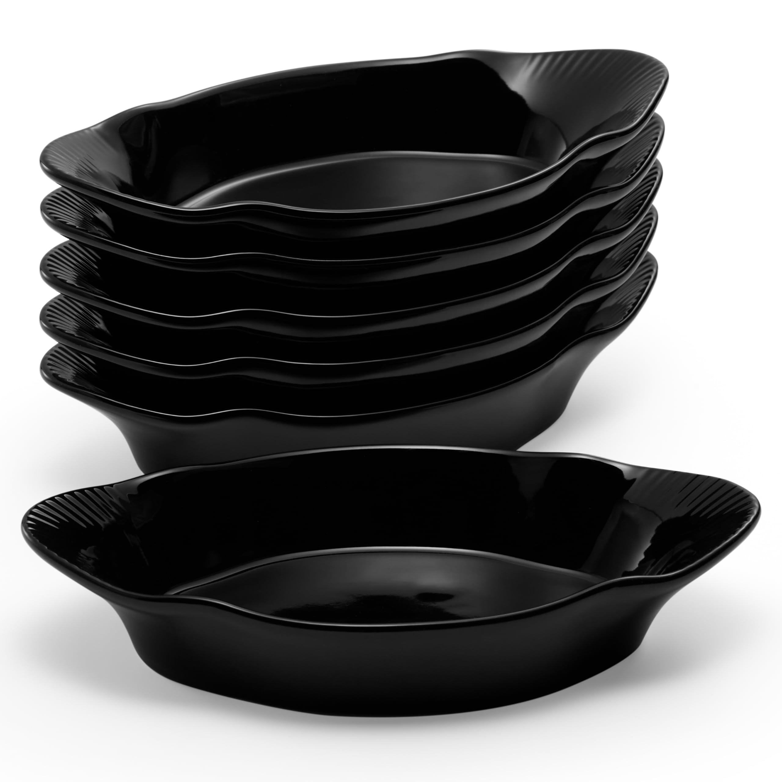 Kook Mini Au Gratin Pans - Set of 6 -10 Kook Mini Au Gratin Pans - Set of 6 -10