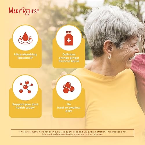 Miniatura 6 de MaryRuth Organics - Vitamina líquida de cúrcuma y DHA, suplemento vegano de absorción mejorada para mantenimiento cognitivo, mejora del estado de