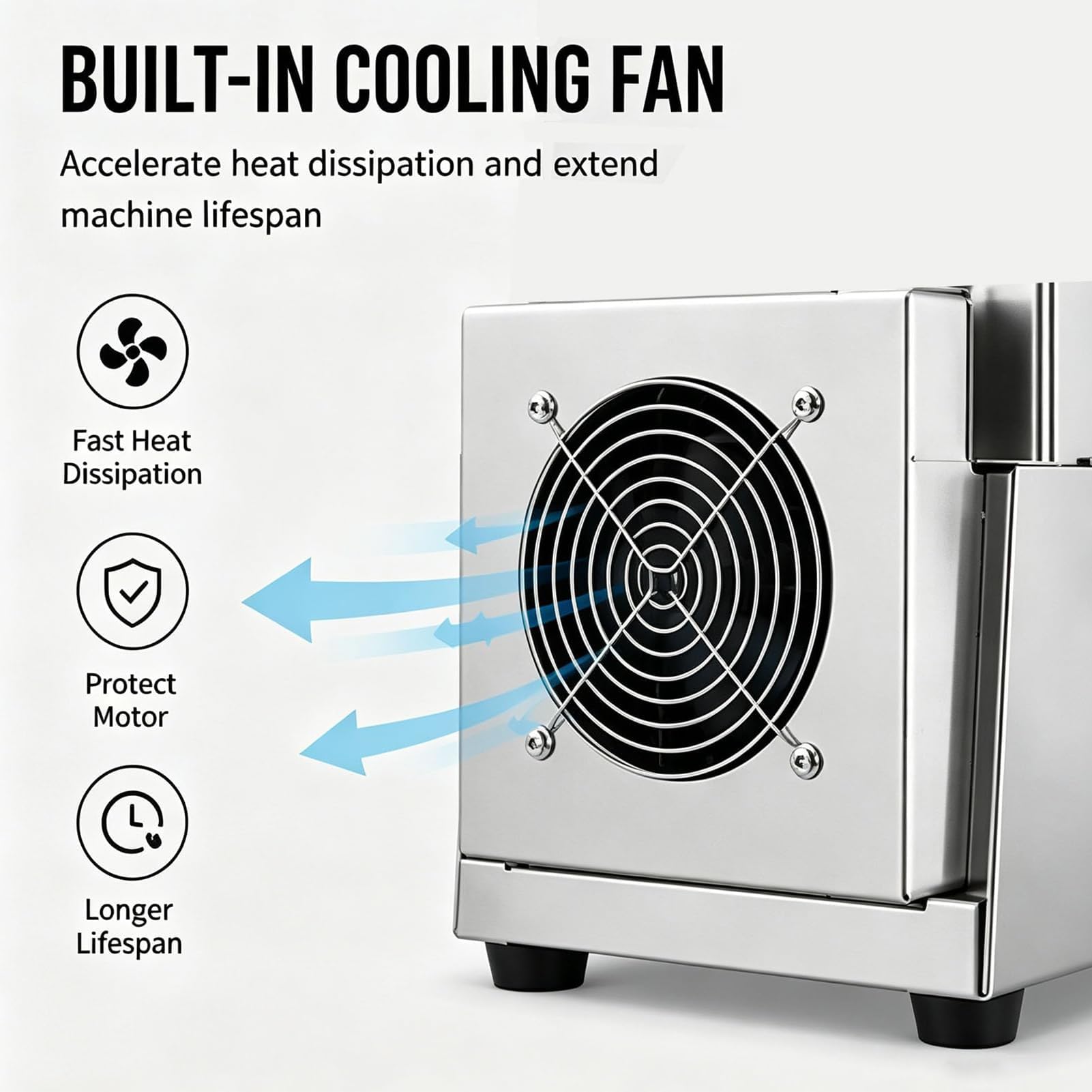 Komercyjna elektryczna obieraczka do czosnku ze stali nierdzewnej | Silnik 200 W, zbiornik 14 cm, prędkość obierania 25 kg/h, obieranie na sucho, dla restauracji, hoteli, sklepów z grillem