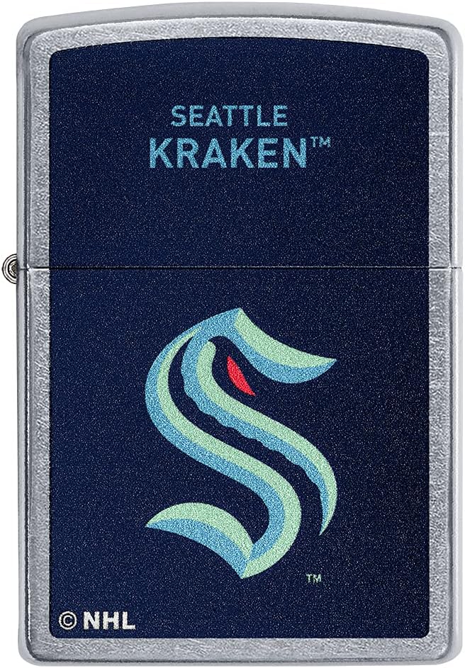 Zippo 2021 NHL Seattle Kraken Street Chrome Pocket Lighter