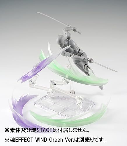Miniatura 6 de Bandai Tamashii Nations Tamashii Effect Parts Wind Figura de acción (versión violeta)