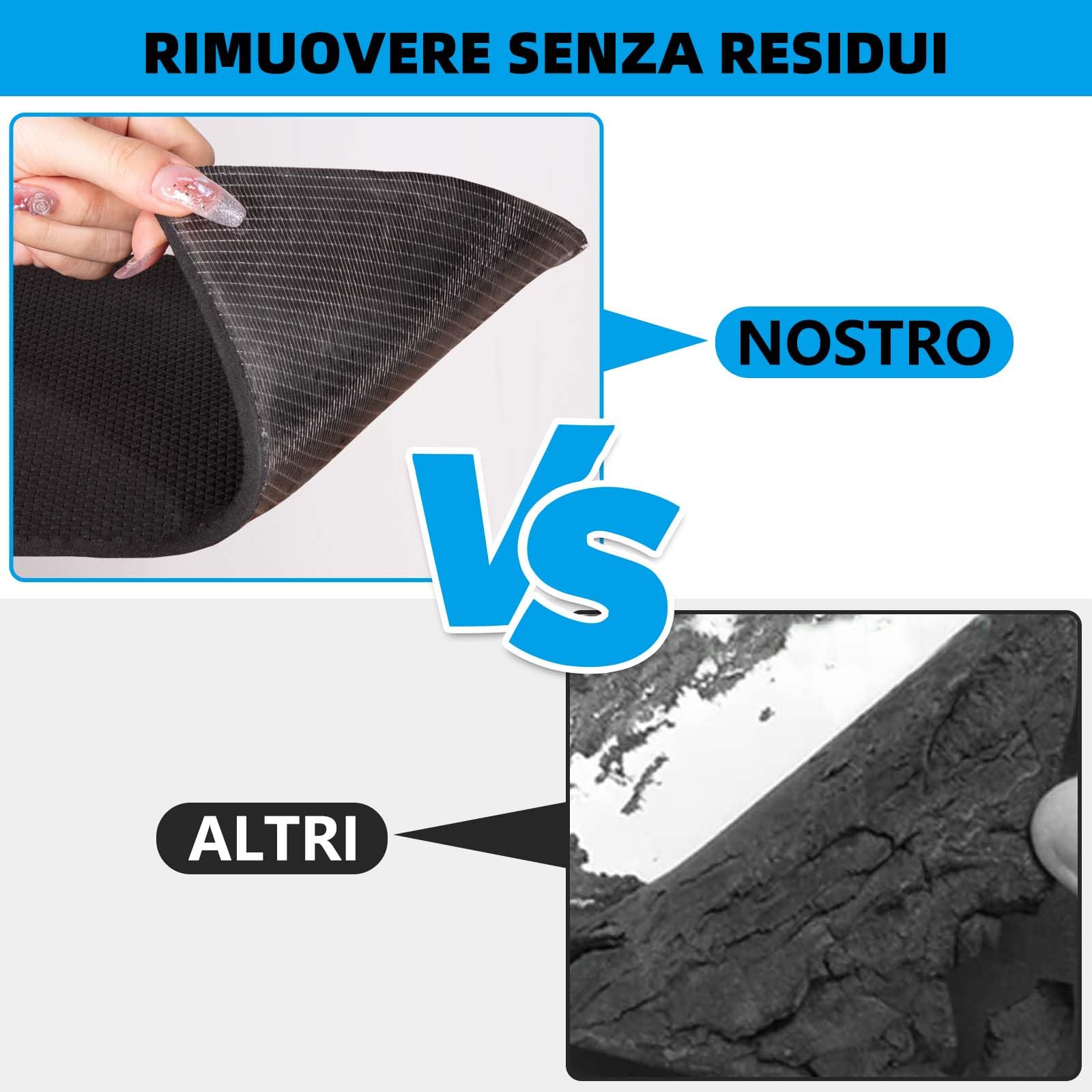 Spurtar Paracolpi Garage Gommapiuma Paracolpi Portiere Auto, Paraspigoli Muro Protezione Paraurti Auto per Esterno Accessori Automobile Gomma Adesiva, 4000 X 200 X 6,5 mm