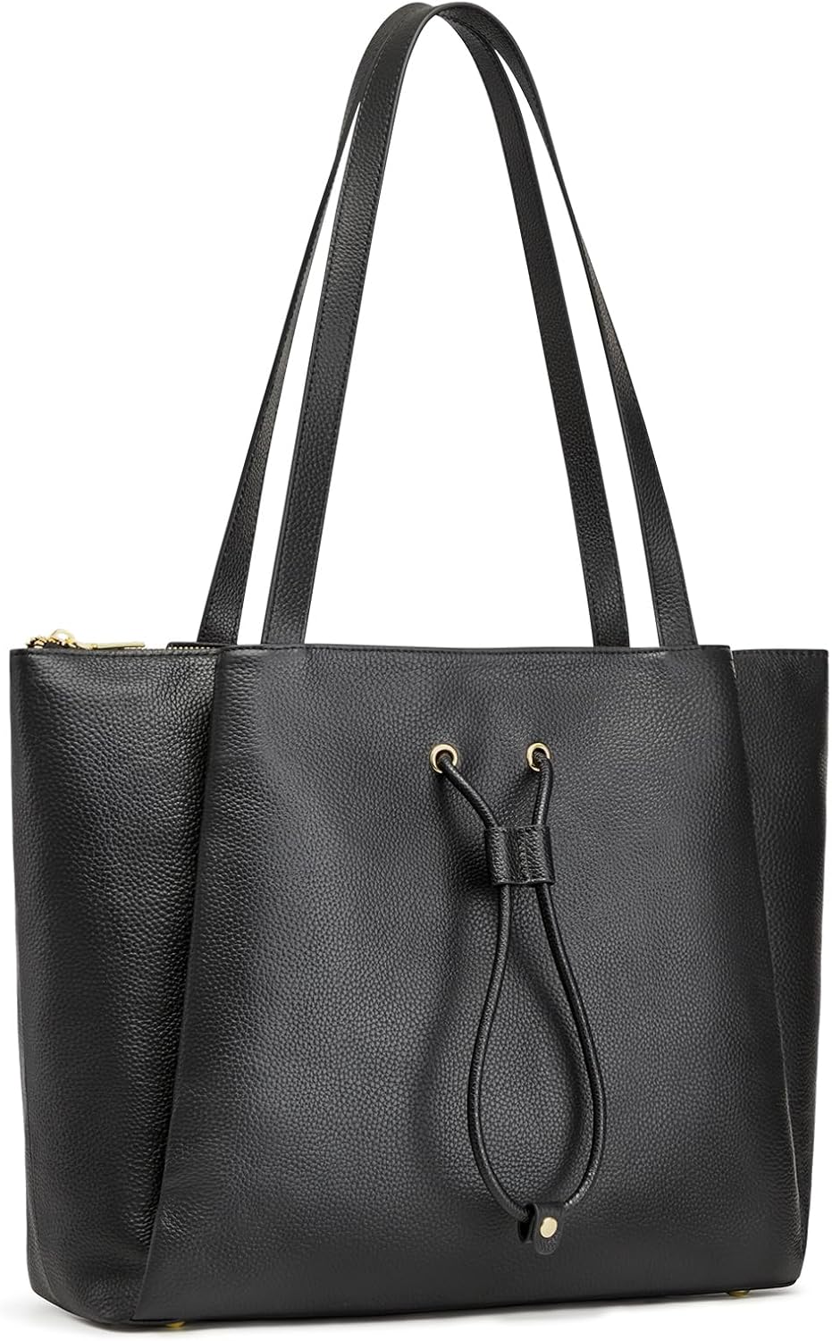 Kattee Work Tote Bags for Women, Large Genuine Leather Shoulder Handbags with Laptop Compartment - Image 8