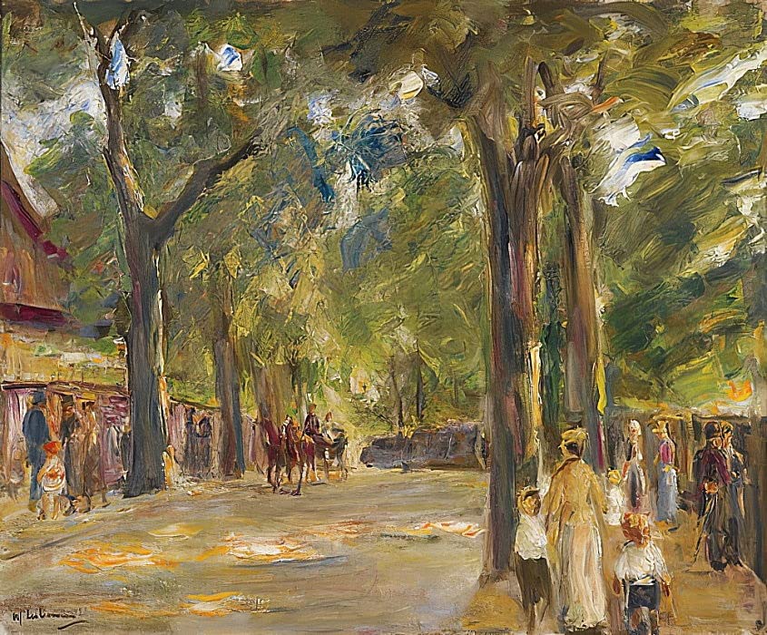 Poster Max Liebermann La grande route du lac pour un salon élégant