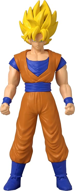 Dragon Ball Super Saiyan Goku Anime Figure | 4'' Tall Super Saiyan Goku Action Figure Contains Collectible Coin Manga