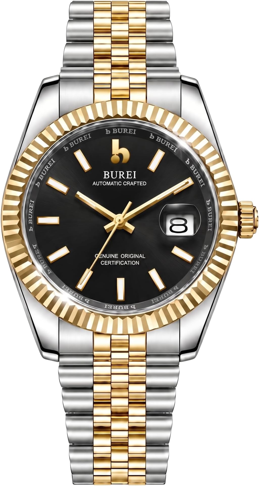 Men's Classic Luxury Watch Stainless Steel Waterproof Machine Watch Fashion Double Watches Date Sapphire Crystal