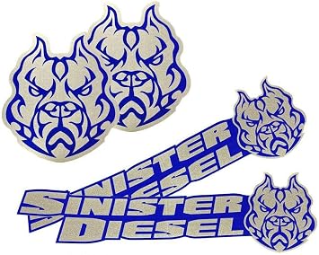 Sinister Diesel Bulldog & Logo Stickers 4 Pack