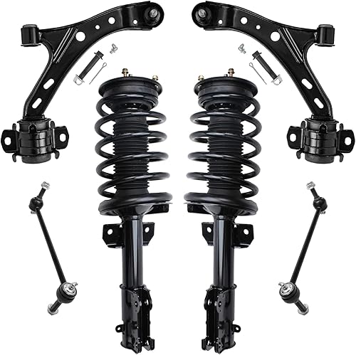 Miniatura 231 de Detroit Axle - Kit de puntales delanteros de 6 piezas para Chevrolet Aveo Aveo5 Pontiac G3 Wave, barra estabilizadora, varillas de acoplamiento