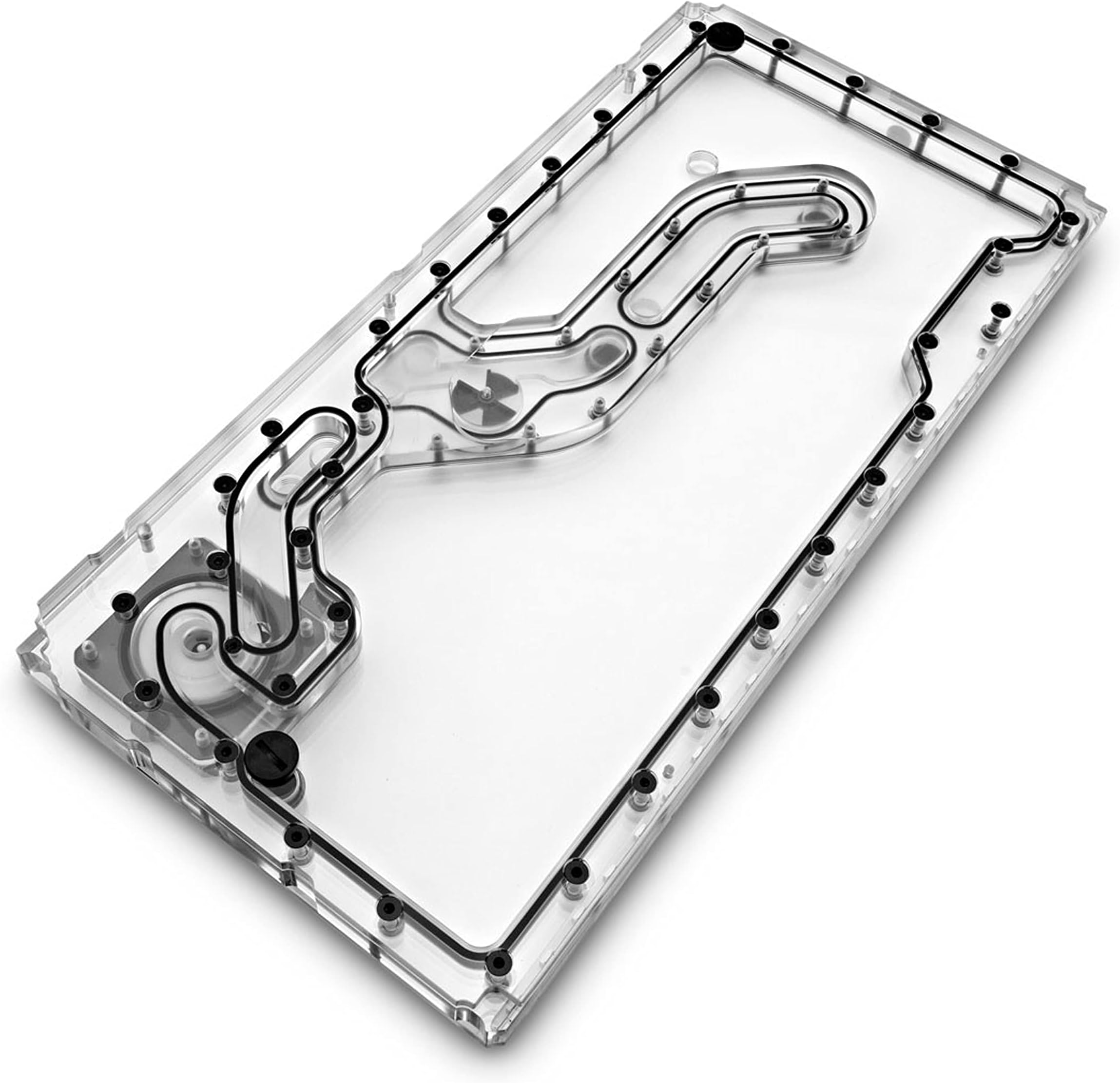 EK Water Blocks EK-Classic DP Front PC-O11D D-RGB + SPC PWM Distro Plate