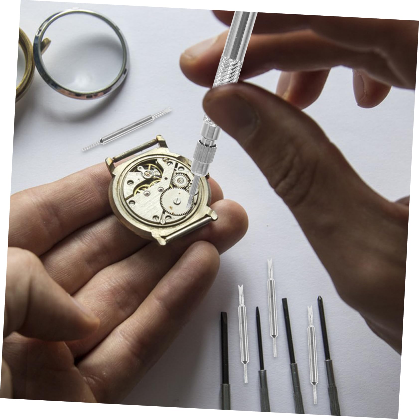 2 Juegos Juego De Herramientas para Reparar Relojes. Removedor Universal De Eslabones De Reloj Ver Herramientas De Eliminación De Enlaces Paño Alfiler Correa