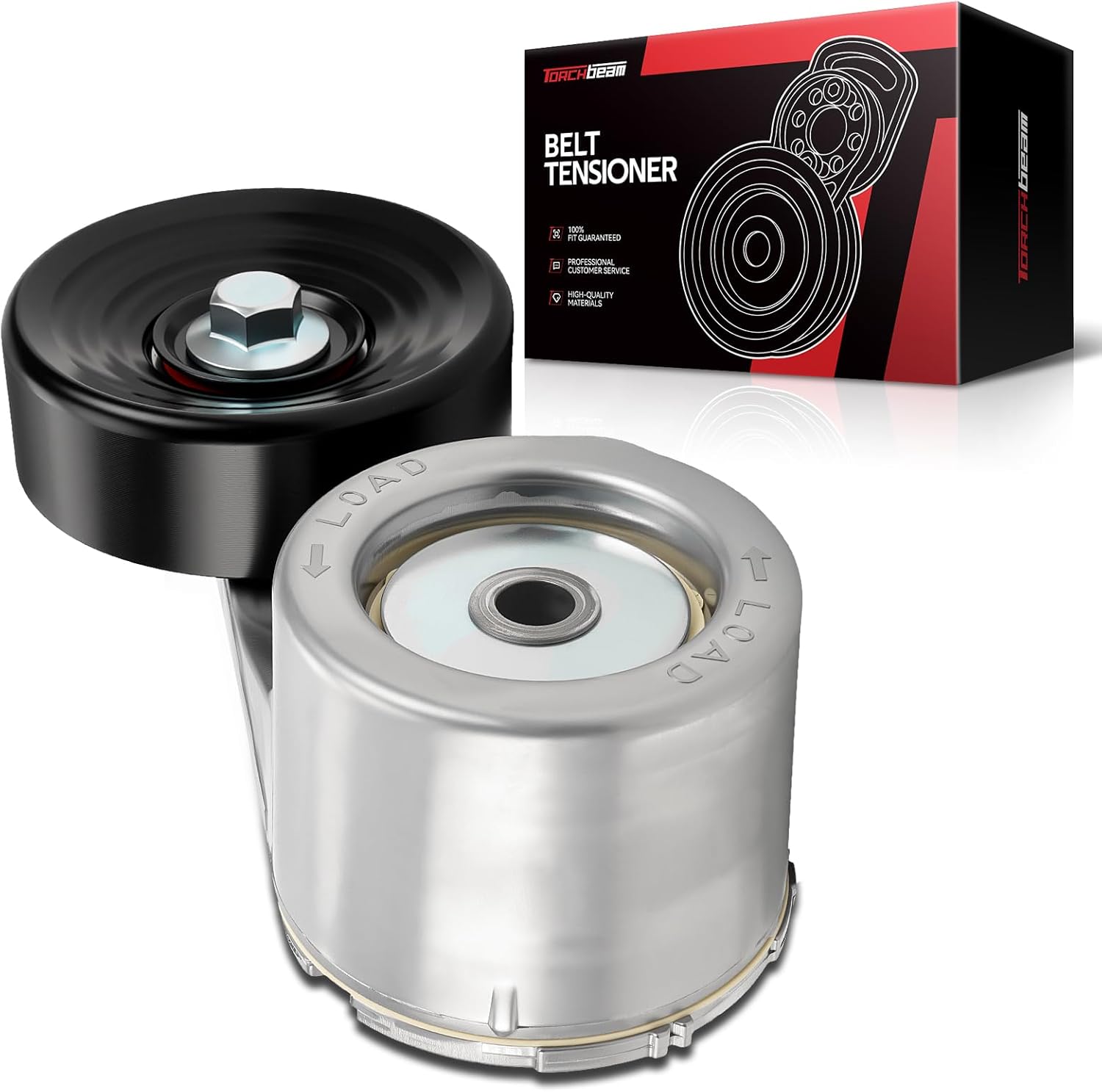 Torchbeam Belt tensioner 38108 for C1500 1988-1995, K1500 1988-1995, S10 1988-1995, K2500 1988-1995, C2500 1988-1995, Blazer 1989-1995, K1500 Suburban 1992-1995, S10 Blazer 1988-1994, Sonoma 1991-1995
