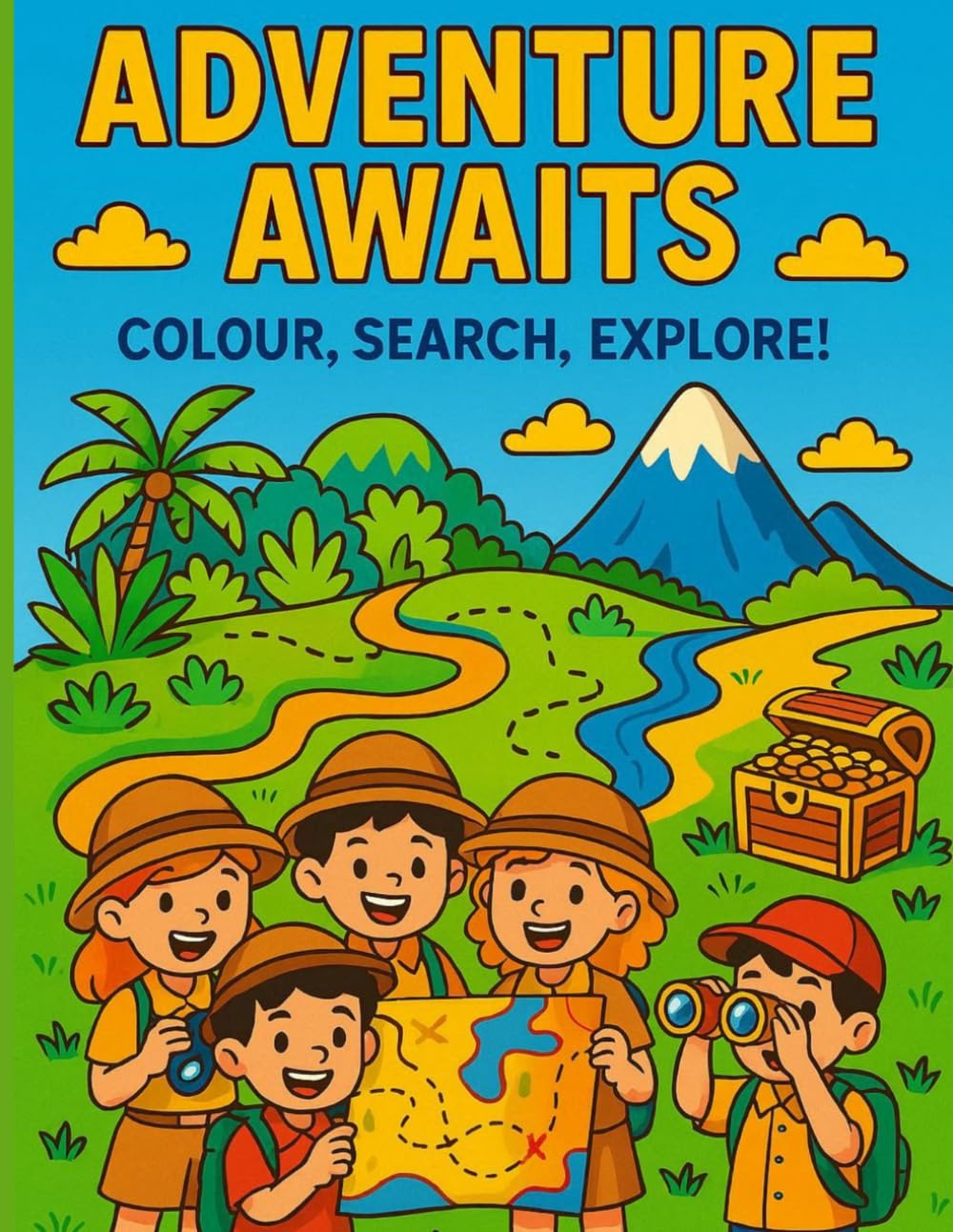 Adventure Awaits: A Fun Nature Adventure Activity Book for Kids Ages 4–8