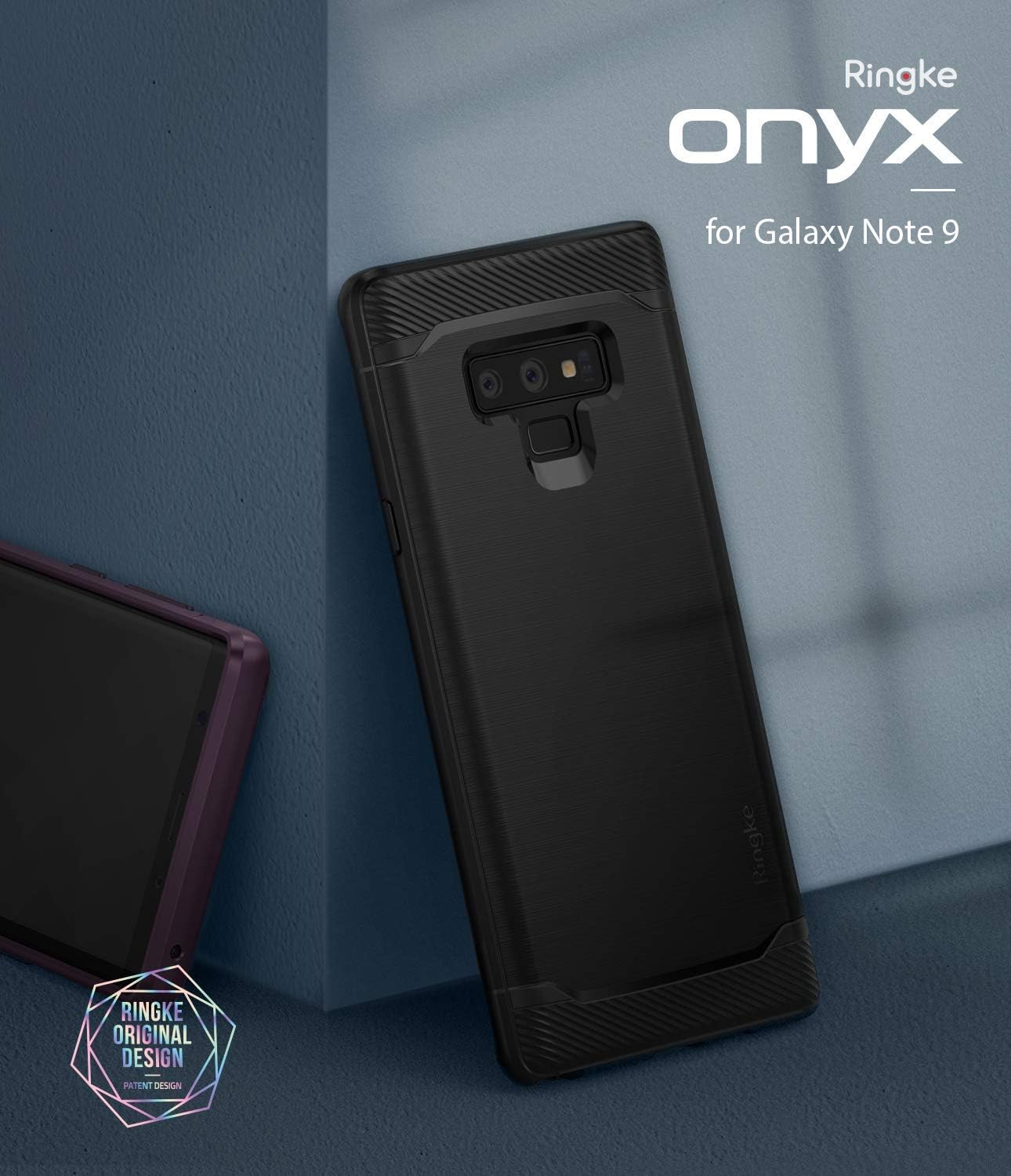 Ringke Onyx Compatible with Galaxy Note 9 Flexible & Slim Anti Slip Shock Absorbent Phone Cover for Galaxy Note9 - Lilac Purple