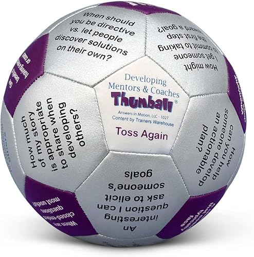 Miniatura 18 de Trainers Warehouse Colección Thumball de 6 pulgadas, 32 indicaciones para conversación, formación de equipos, relación y entrenamiento