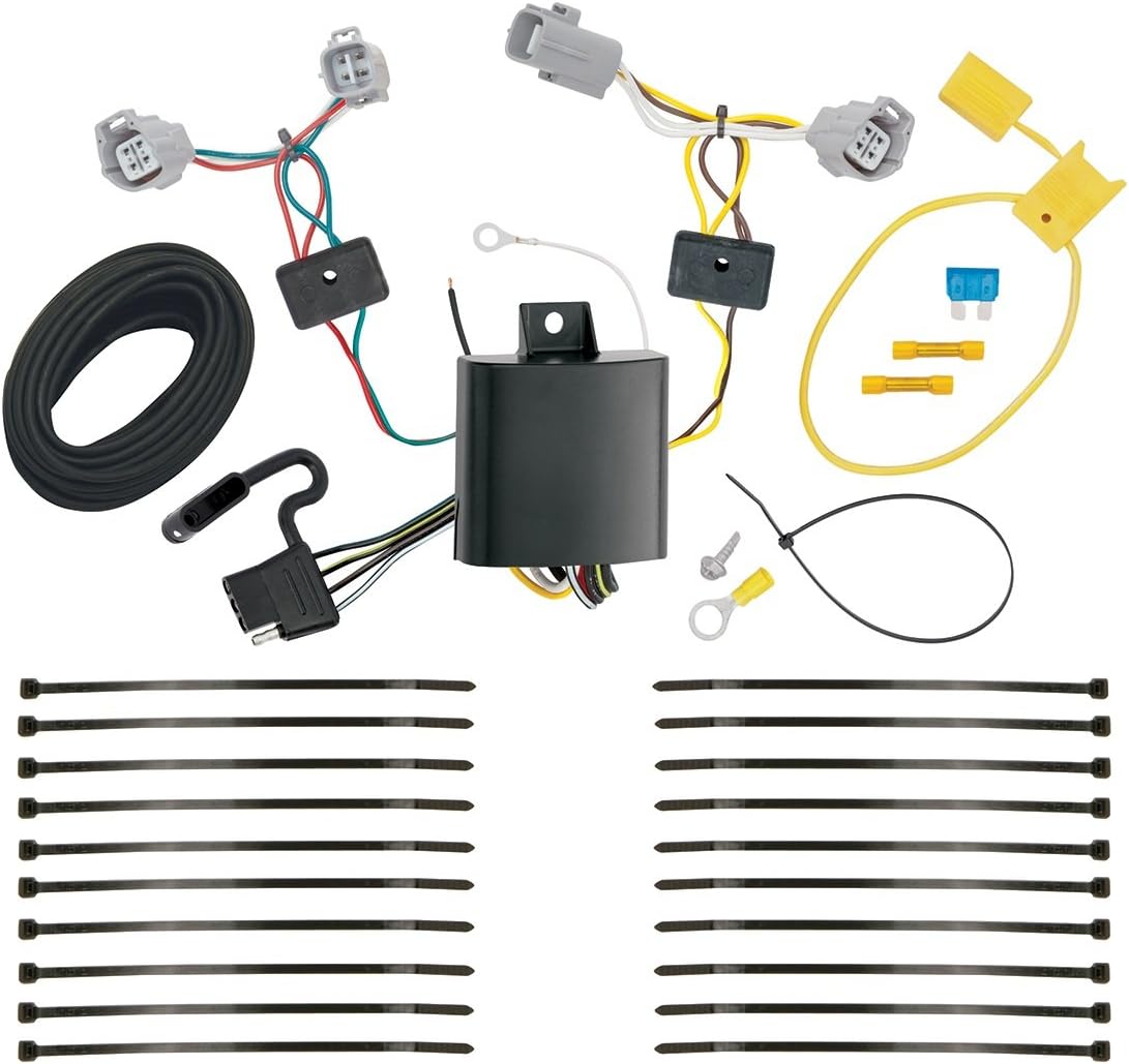 Tekonsha T-One T-Connector Harness components laid out
