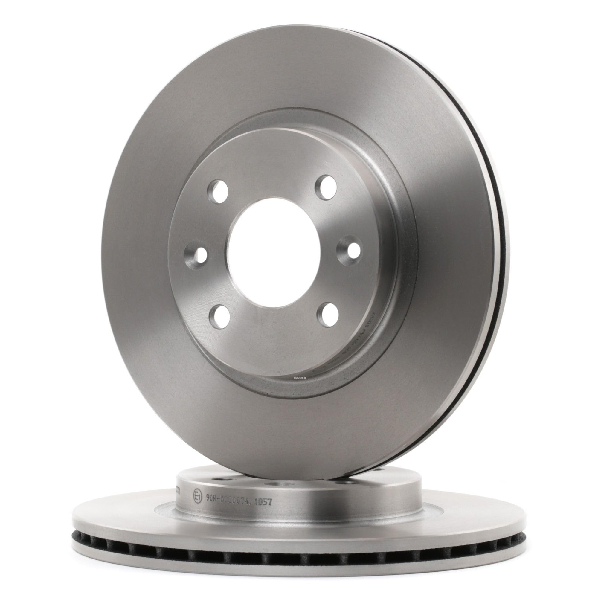 BOSCH Set Dischi Freno BD109 - Dischi Freno Ventilati di Ghisa di 259mm - Asse Anteriore - Conformi al regolamento ECE-R90 - Ottimizzati per Ridurre Rumore, Calore e Corrosione - 2 Dischi