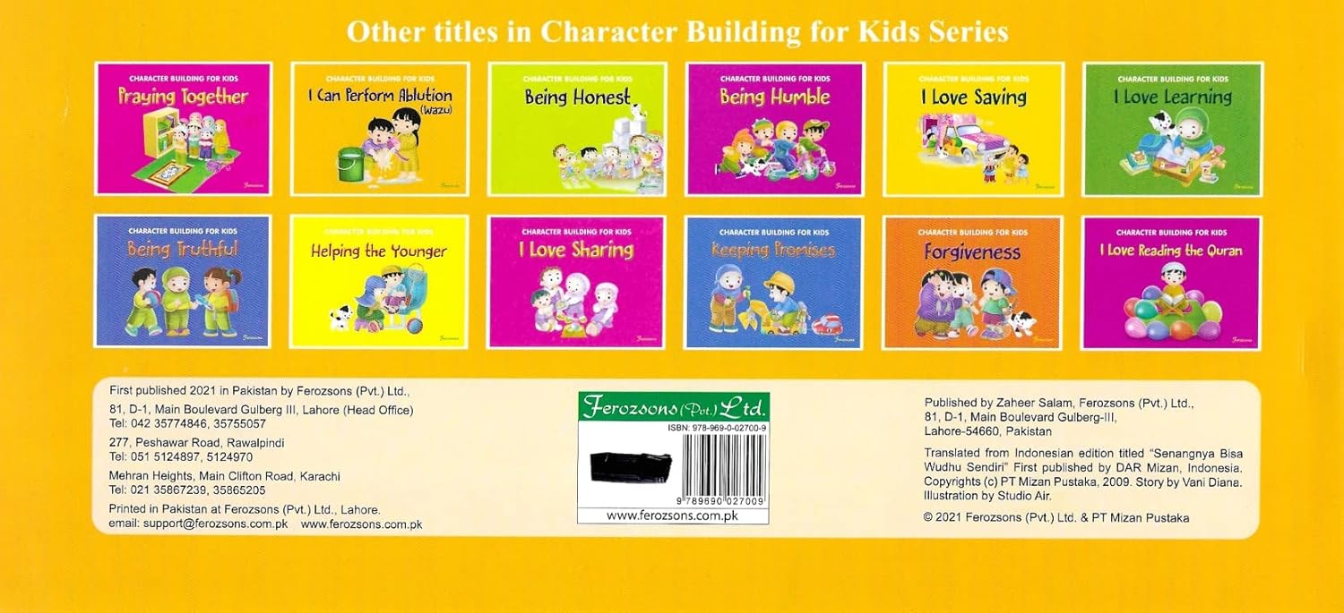 I Can Perform Ablution (wudu): Good Manners Islamic Book for Kids (Character Building for Kids Series)