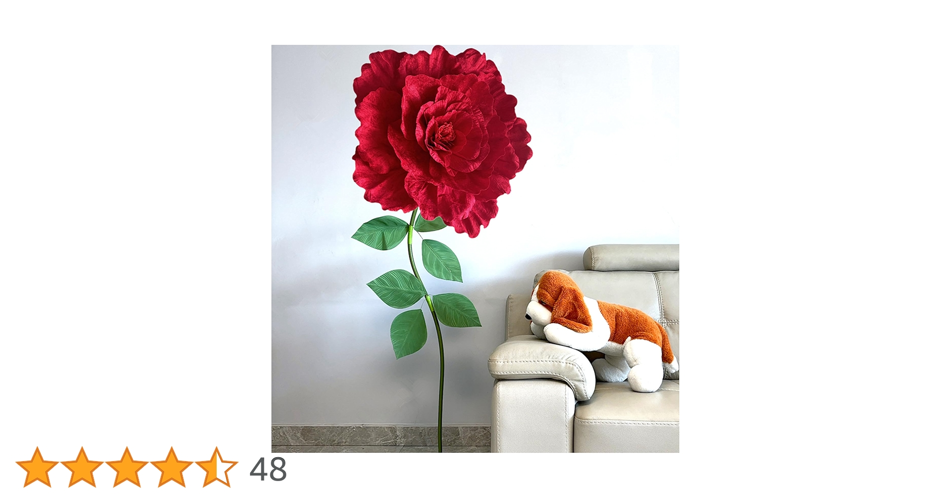 Amazon｜YunPenger 150cm/60インチ 巨大なバラの花 巨大な造花