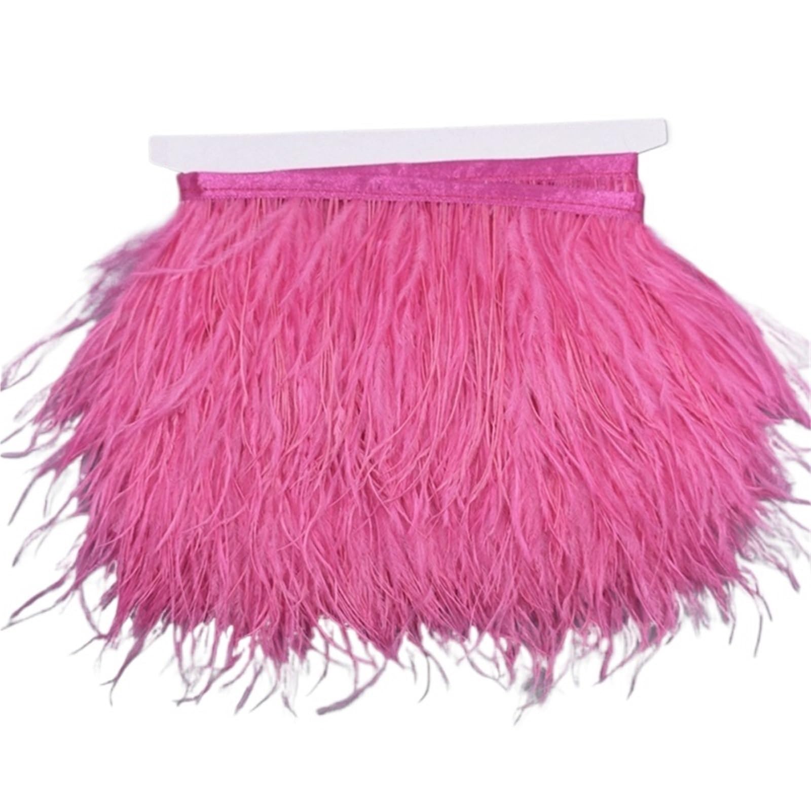 Franges en plumes d'autruche multicolores pour une décoration des rideaux bohème chic