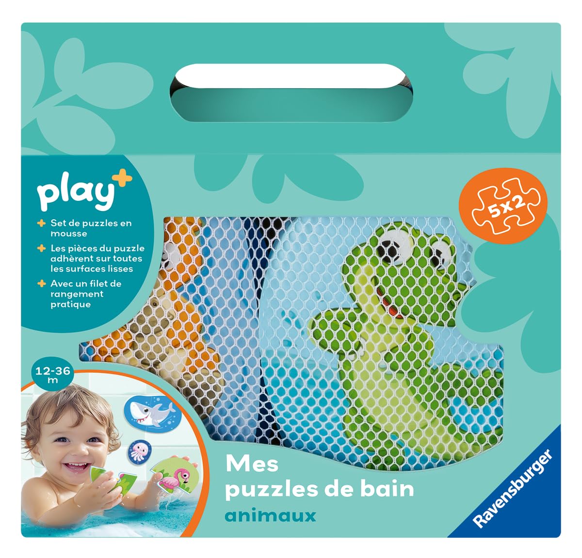 Puzzle de Bain Ravensburger - Animaux Amusants pour Bébé