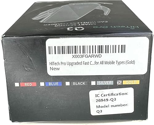 HITech Pro - Soporte para cargador inalámbrico inteligente de 15 W Qi Fast Car con conectores magnéticos y adaptador de doble puerto, compatible con