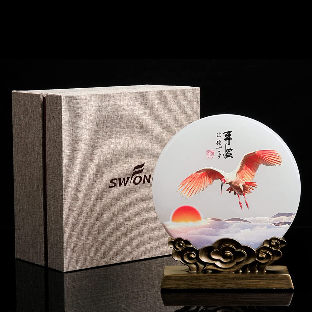 木製置物 Amazon.co.jp: SWFOND トキ縁起物置物風水 グッズ家の中オフィス