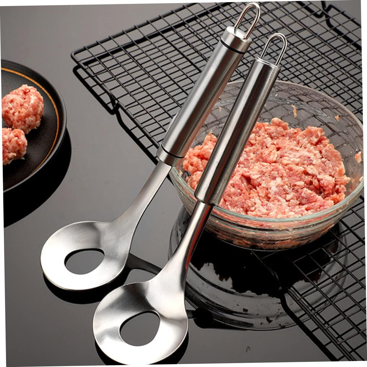 Unique Glass Bowl Set 2pcs Mixing Bowl for Dumpling Filling Suitable for Kitchen Dinner Parties Gatherings