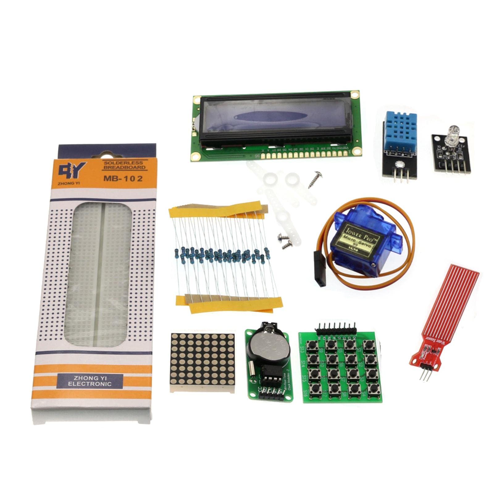 predolo mit Verschiedenen Elektronischen Modulen Super Pro Bauteilen Programmiermöglichkeiten Und Projektaufbau für Laborarbeit Heimstudium, Verbesserte Version