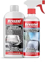 Brestol Anti-Fog + Windscreen Sealant Set 1 (250 Ml + 300 Ml), Water Repellent, Rain Deflector, Anti-fog Spray, Pearling Effect, Nano Transparent Spray, Anti-fog Agent