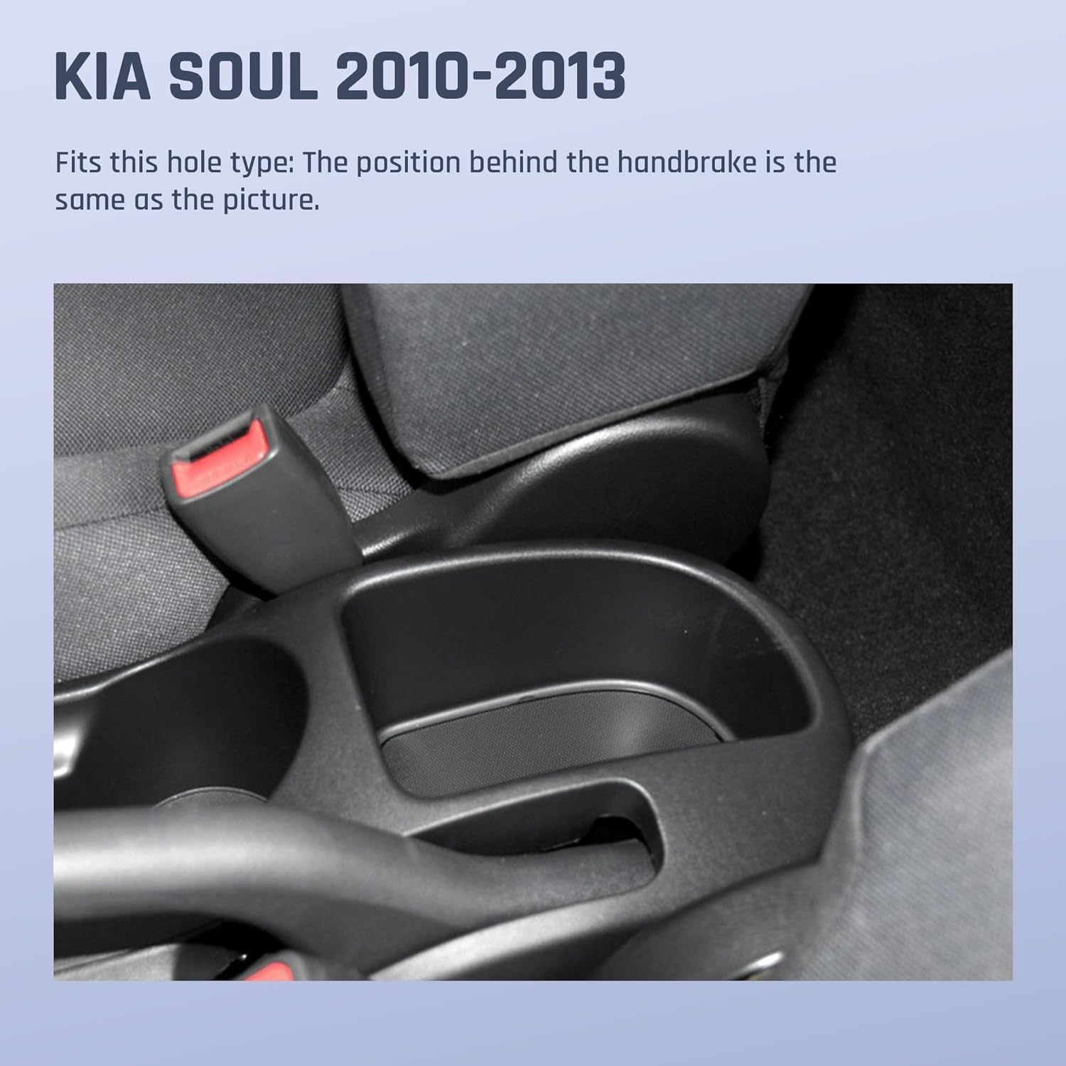 YJYWZH for KIA Soul Models 2010 2011 2012 2013 Armrest Box Double Layer Car Interior Storage Center Console with 3 USB Port Black