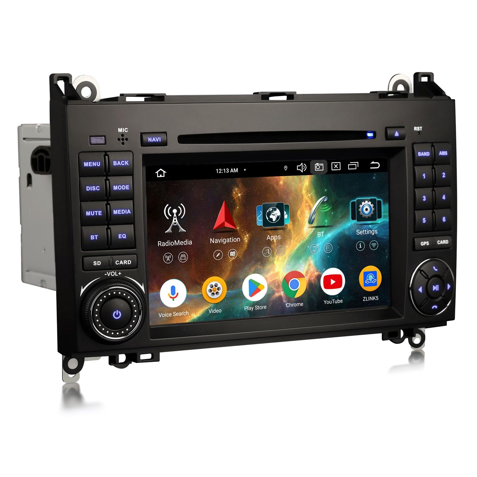 Acht-Kern 4GB+64GB Android 16 DAB+ Autoradio Für Mercedes A/B-Klasse W169 W245 Viano Vito Sprinter VW Crafter Bildschirm mit GPS Navi Kabellos Apple CarPlay Android Auto WiFi Bluetooth 5.0 SWC
