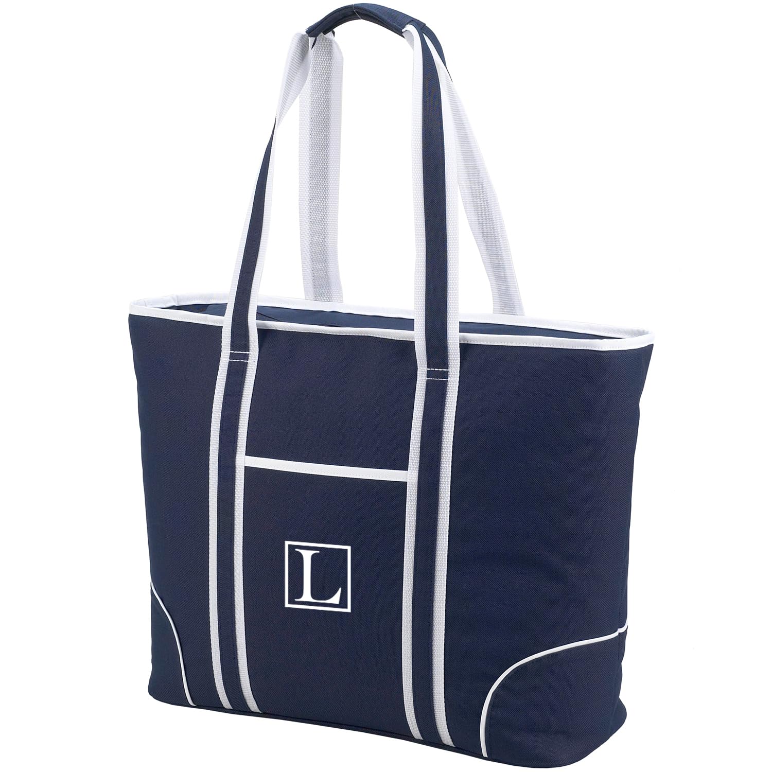 Picnic at Ascot Personalized Monogrammed Extra Large Insulated Cooler Bag - 30 Can Tote- Designed & Quality Approved in USA