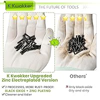 Vista 5 de Juego de 1160 piezas de tuercas y pernos M3 M4 M5 M6, 20 tamaños de 8 mm a 25 mm, pernos métricos de cabeza hexagonal con botón de rosca, chapa