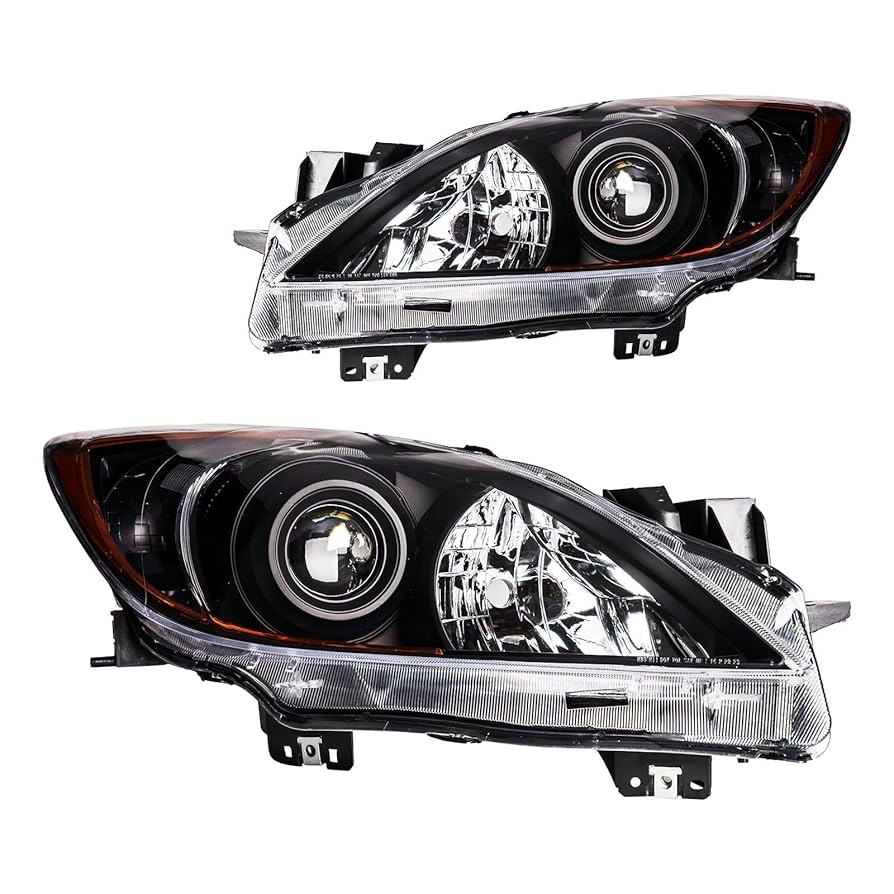 MAY③ Amazon.com: ECCPP Headlight Assembly for Mazda 3 2010-2013