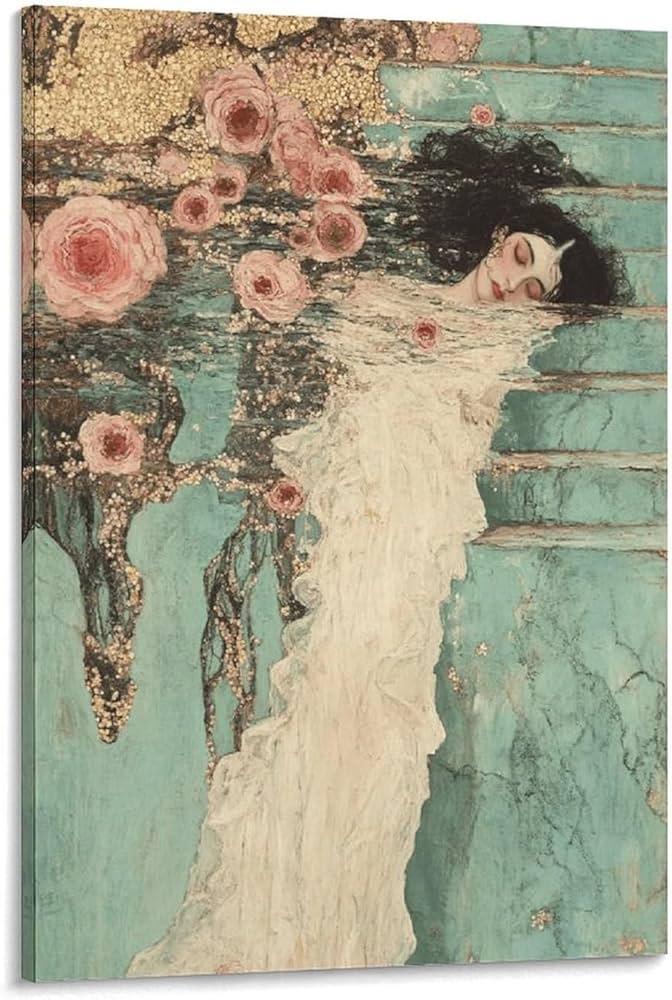 Amazon.co.jp: Gustav Klimtクリムト《水中で溺れる》キスthe Kiss接吻