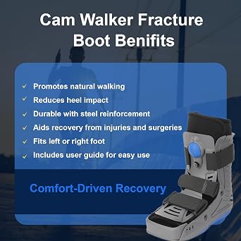 Cloud Walker | Walking Boot for Foot & Ankle Support | Full Shell Design | Injury Recovery | Adjustable Air Cells | Lightweight & Comfortable - Small