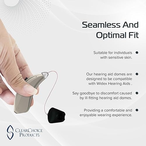 Miniatura 5 de Widex - Juego de 6 domos para audífonos de manga ventilada compatibles para una comodidad duradera, tamaño pequeño