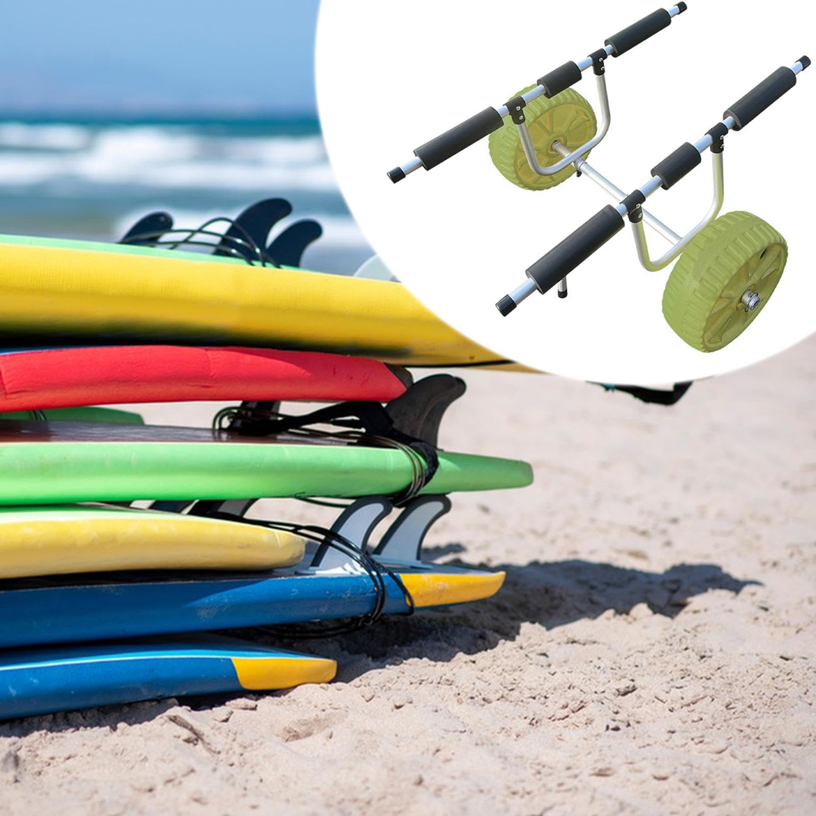 QSTDGVPW Kayak Carrier Surfboard Paddle Board Carrier Heavy Duty Accessories Boat Trailer Trolley