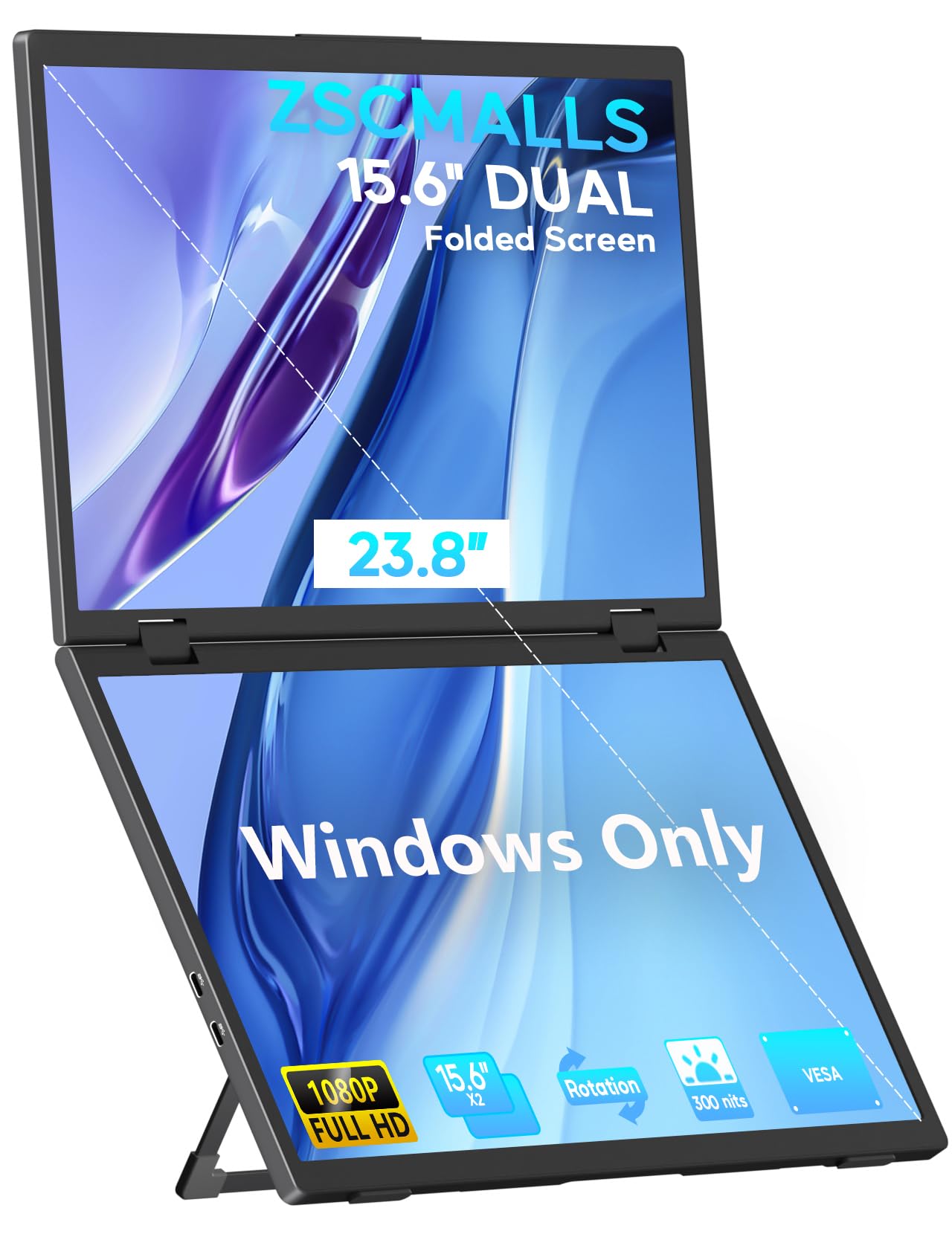 windows only triple laptop screen extender 15.6