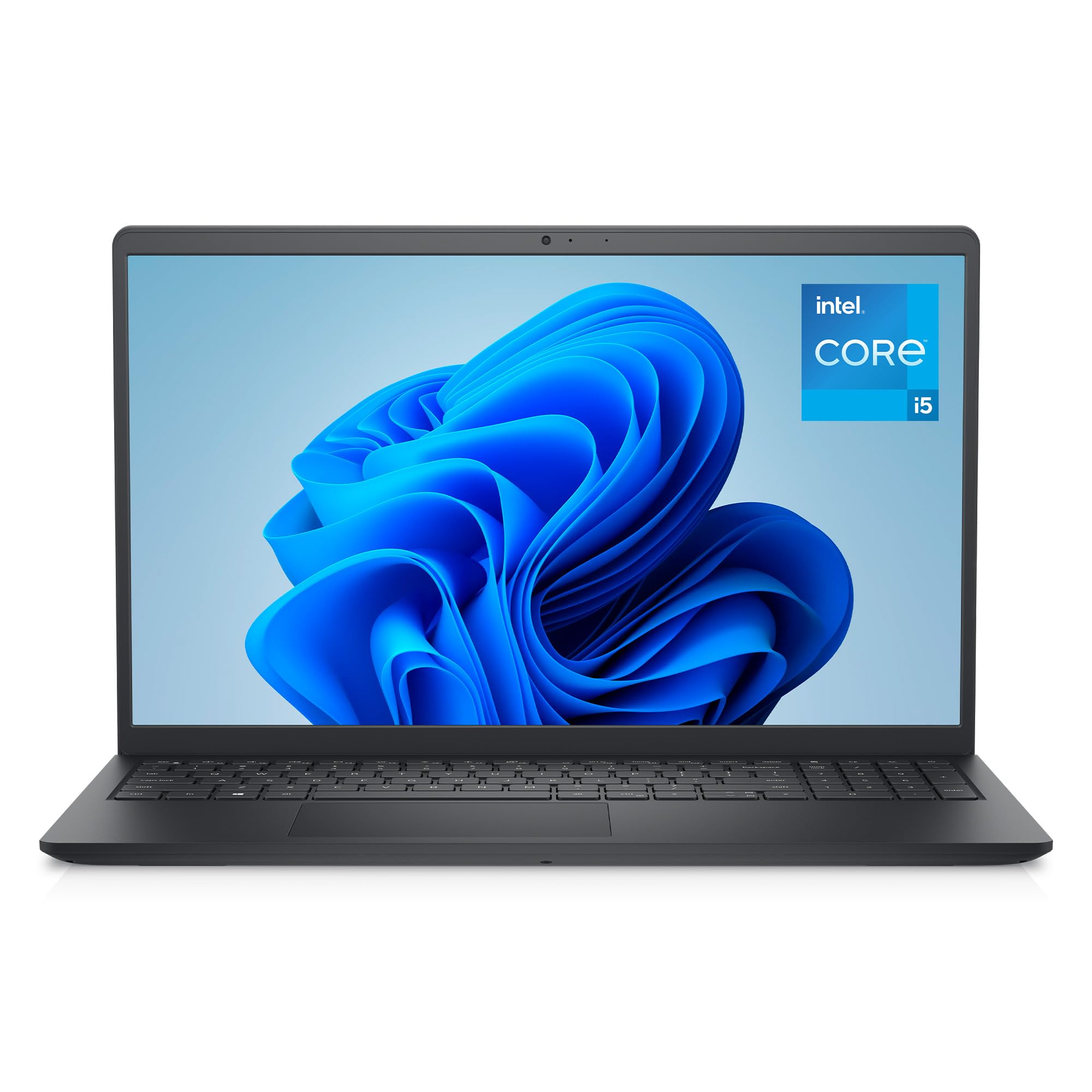 Dell 15 Laptop DC15250, 15,6 Zoll FHD 120Hz entspiegelt, Intel Core i5-1334U, 16GB RAM, 512GB SSD, Intel UHD Grafik, Windows 11 Home, QWERTZ Tastatur, Carbon Black (Netzteil separat erhältlich)
