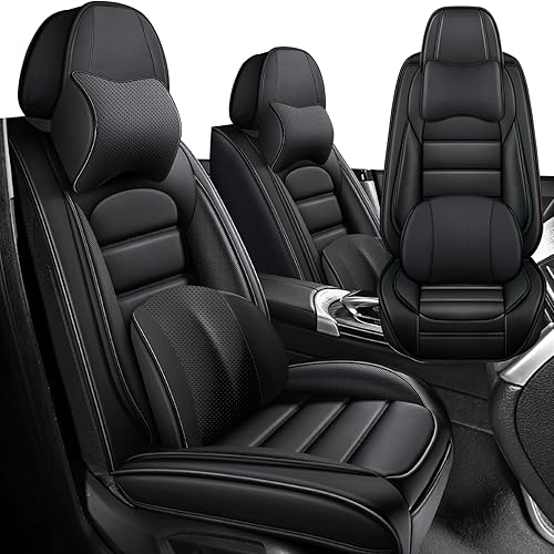 Miniatura 1 de Iceleather Fundas de asiento de automóvil de lujo para Chevrolet Trailblazer EXT 2002-2006, impermeables, suaves, transpirables, de piel sintética,