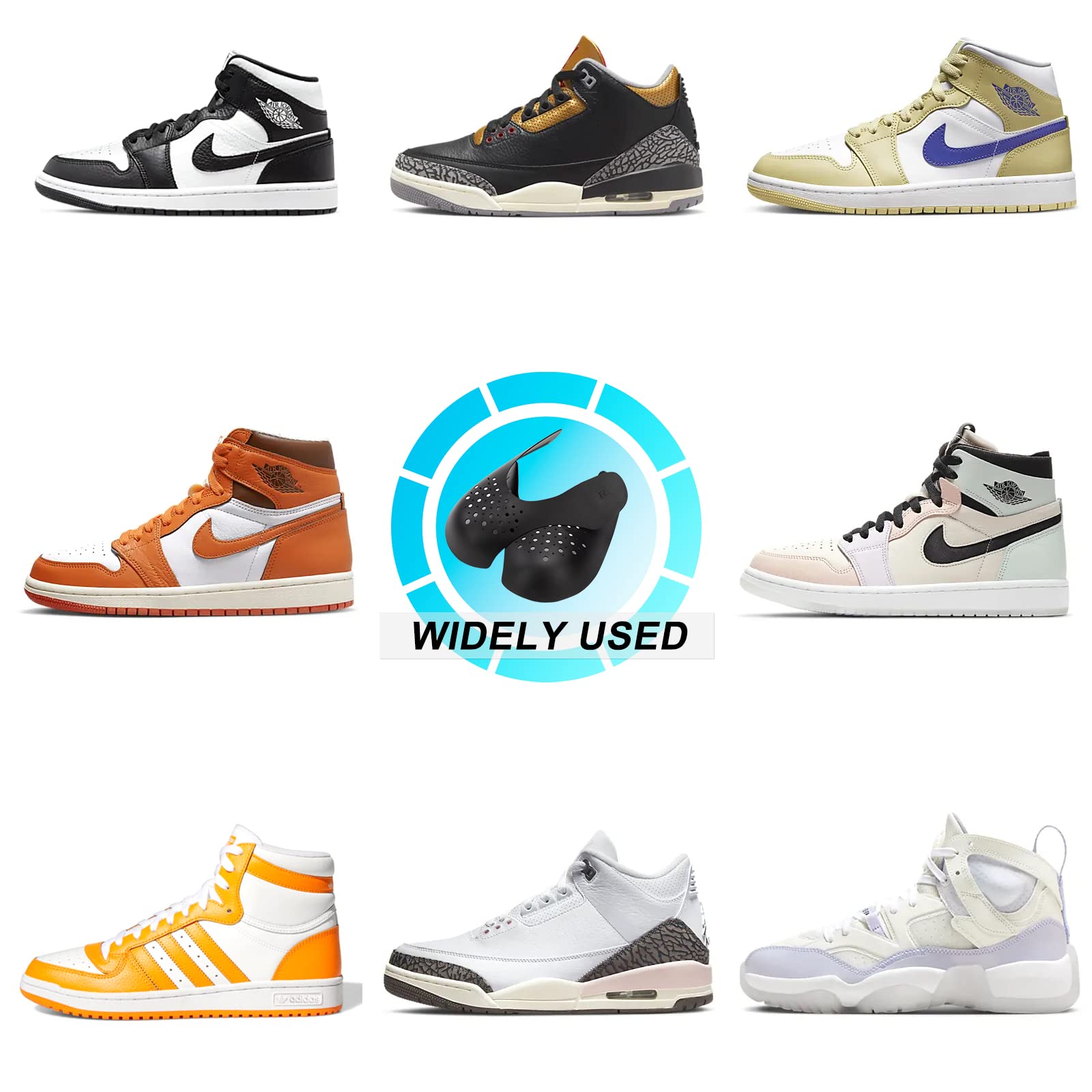 Escudo de Zapatos 4 Pares Protectores para Zapatillas de Deporte Universal Protector de Pliegues para Calzado para Hombre y Hembra
