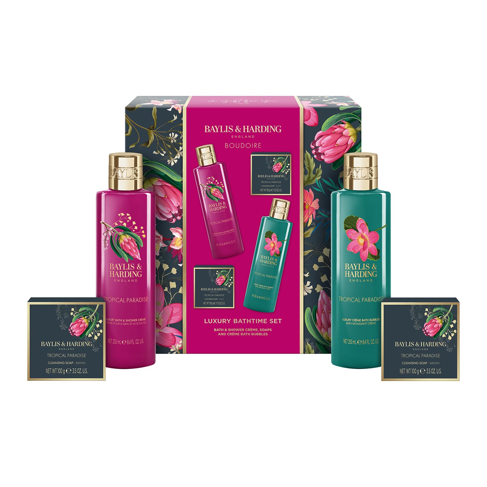 Baylis & Harding Boudoire Tropical Paradise Indulgent Bathing Gift Set (Pack of 1) - Vegan Friendly