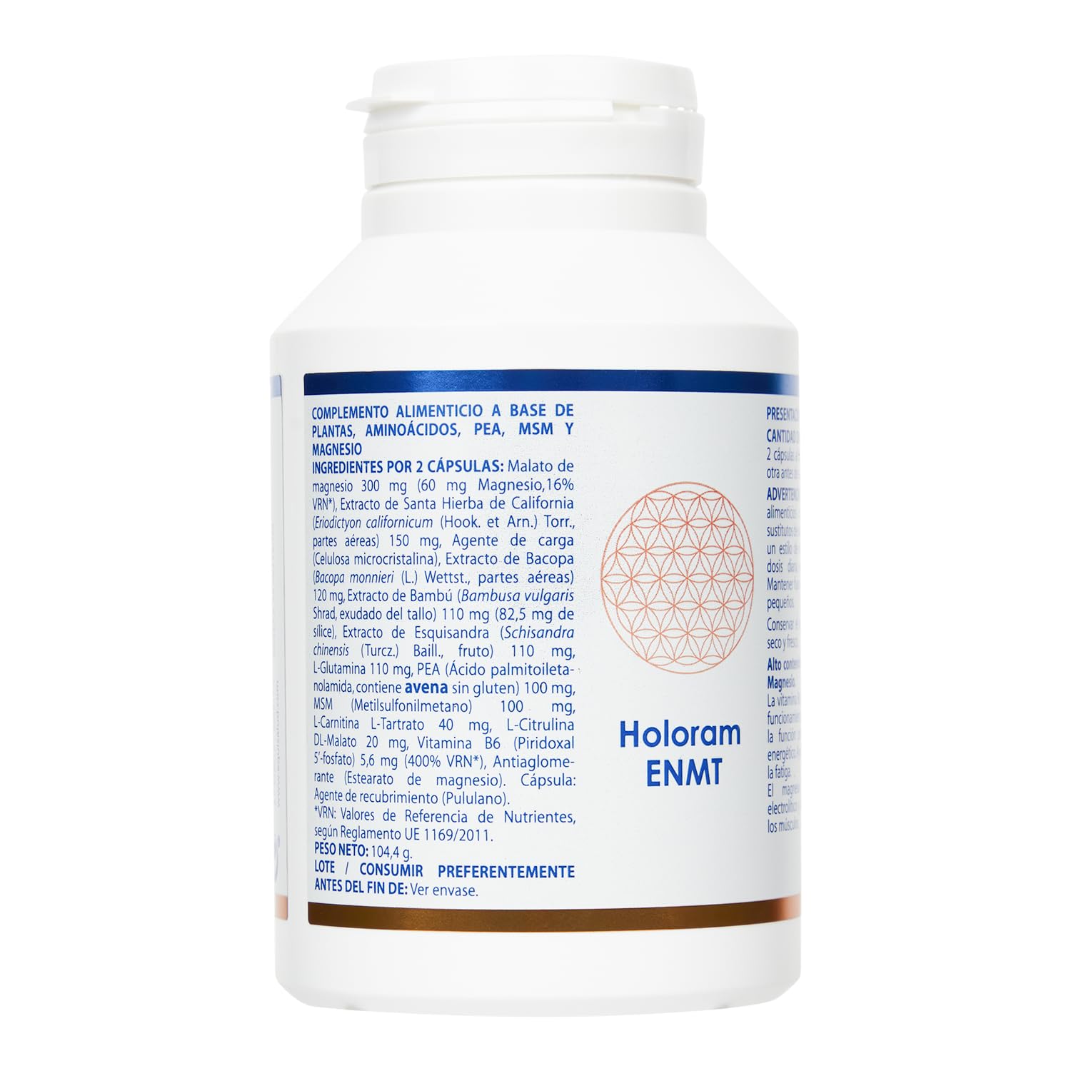 HOLORAM ENMT Equisalud 180 Cápsulas | Con PEA, MSM, Magnesio y Vitamina B6 | Funcionamiento Normal del Sistema Nervioso y Metabolismo Energético | Formato Ahorro
