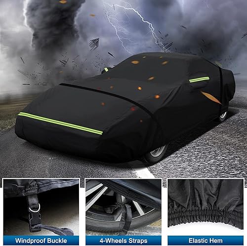 Miniatura 5 de Funda completa impermeable para automóvil C6 Corvette, resistente al viento, resistente al agua, protección universal personalizada compatible con