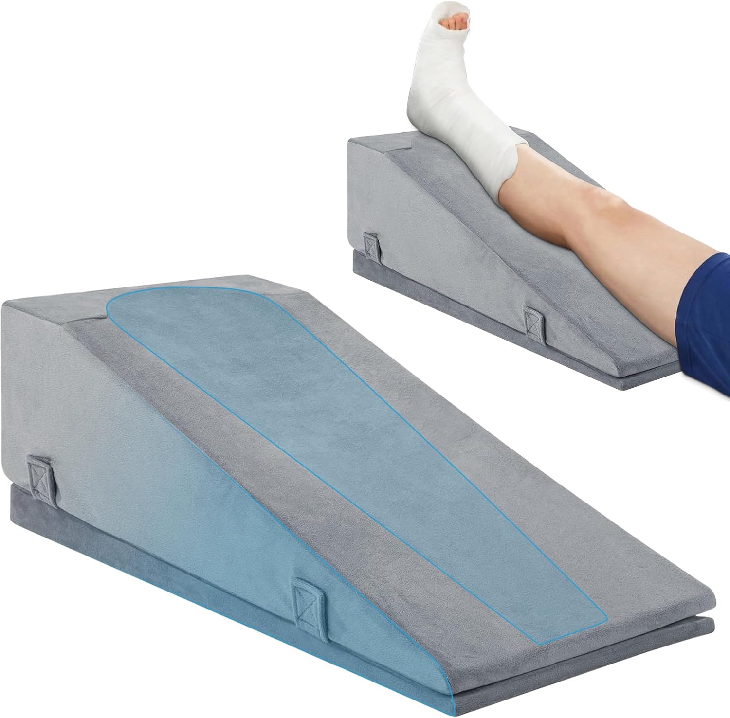 Leg Elevation Pillows for After Surgery, Adjustable Height Knee Surgery Recovery Equipment, Knee Replacement Recovery Aids for Hip Ankle Pain Relief Patent Pending