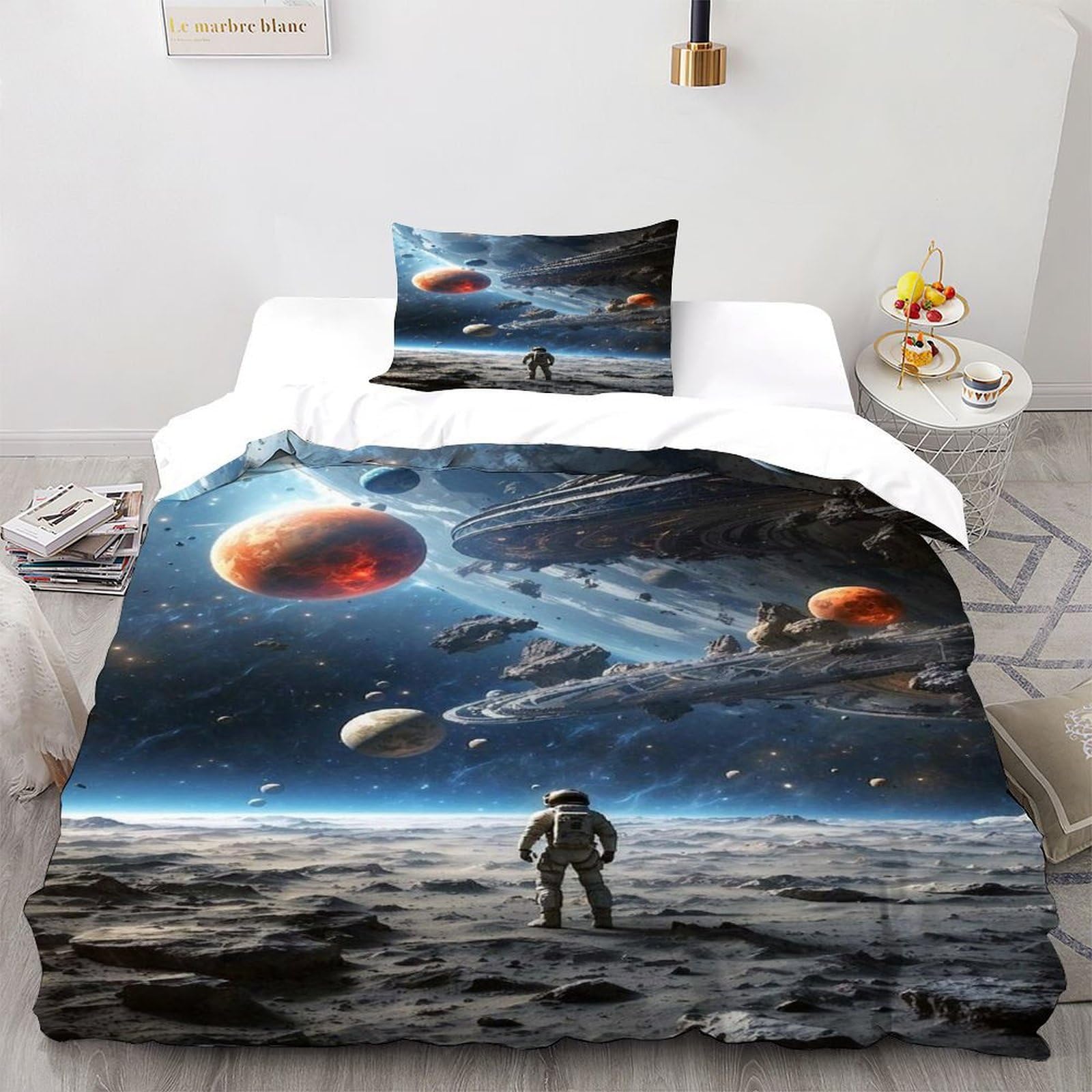 Ensemble de lit astronaute 2 pièces, le cadeau idéal pour décorer une chambre enfant