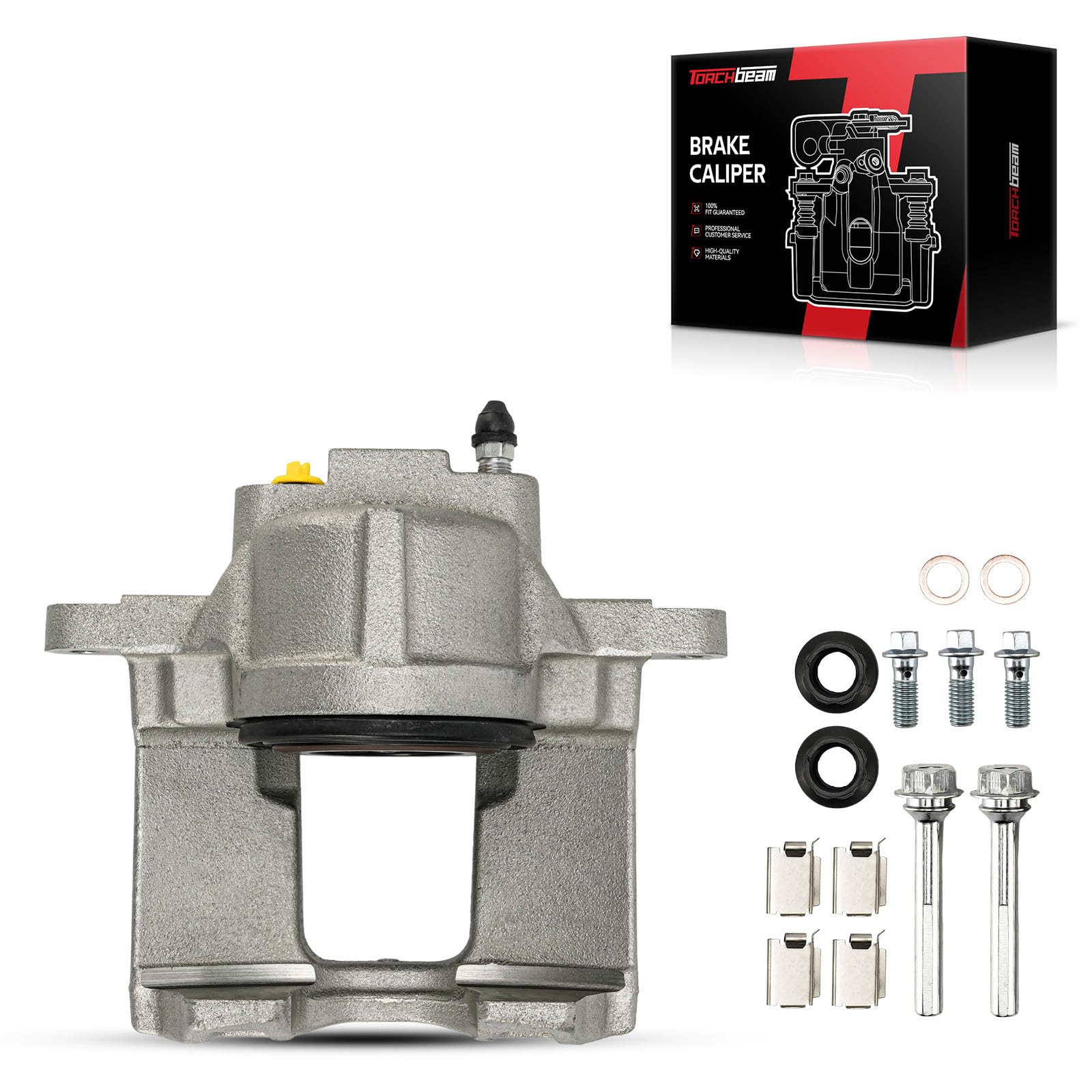 Torchbeam Front Left Brake Caliper for Jeep Wrangler 2013-2017, 18-5485